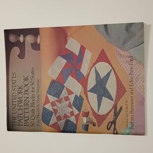 2/$20 The United States Patchwork Pattern Book 50 Quilt Blocks For 50 States